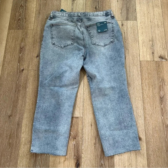 JAG Ruby Mid-Rise Straight Crop Christopher Blue Raw Hem Denim Size 20W NWT - Picture 11 of 11